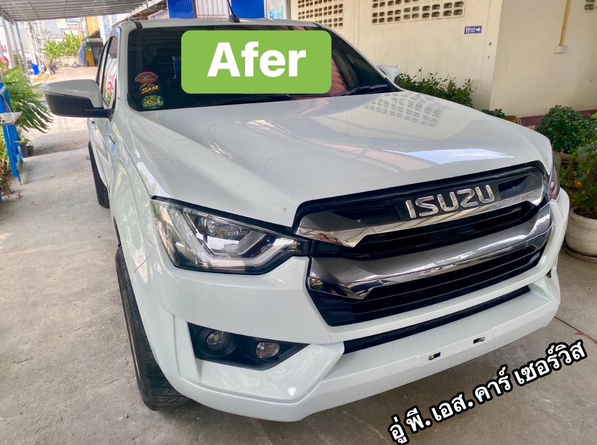หลังดัดคัสซี ซ่อมหนัก และทำสีใหม่ Isuzu D-Max